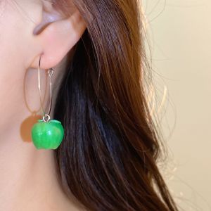 LFPLYQ Exaggerated Simulation Fruit Earrings Ear Jewelry Resin Fruit Earrings Kawaii Fruit Dangle Earrings Christmas Eve Party