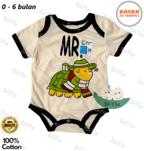 BAYIe - Baju Bayi Romper/Jumper/Jumpsuit Segitiga WARNA MOMS GIFT usia 0 - 6 bulan 100% katun SNI KD-N29/baju bayi new born