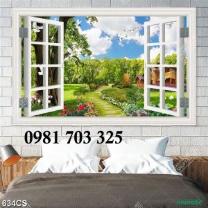 Gạch tranh 3d trang trí phòng khách