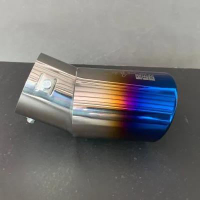 Double Wall HKS JAPAN ORIGINAL BURN TIP FOR SUV AND PICK UP MUFFLER STAINLESS 3.0 with Original HKS BOX