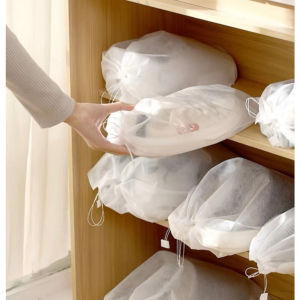 Shoes Dust Bag Serut Polos Tas Serut Dust Bag Penyimpanan Sepatu dan Sandal