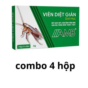Combo 2 viên diệt gián AMB viên diệt gián Đức tiêu diệt gián hiệu quả an toàn không mùi hóa chất