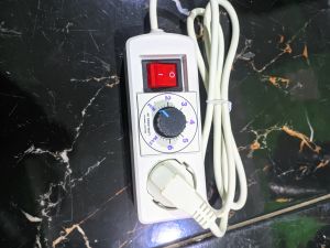 Dimmer Kontrol Kecepatan Gerinda Bor 1 Lubang 2000W - Plug 3 Pin - Warna Putih