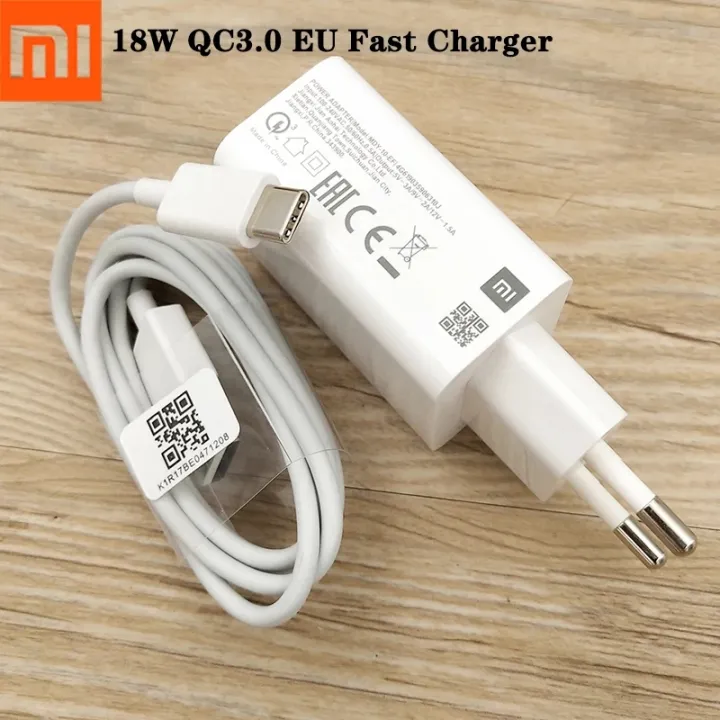 ORIGINAL Charger Fast Charging Xiaomi 18w Redmi Note Redmi