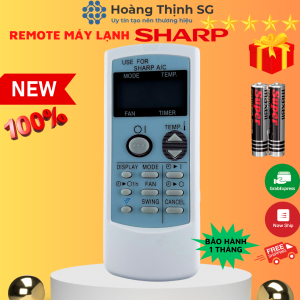 Điều khiển điều hòa SHARP xanh remote máy lạnh SHARP hàng chất lượng - Tặng kèm pin