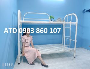 Giường tầng sắt người lớn 80cm1m1m2 lắp ráp nhanh giá rẻ tphcmbình dương