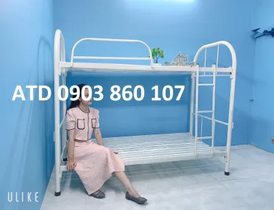 Giường tầng sắt người lớn 80cm1m1m2 lắp ráp nhanh giá rẻ tphcmbình dương