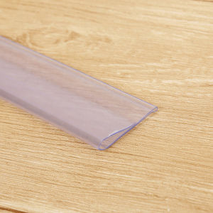 5pcs Transparent Shelves Price Label Display Stripfor Supermarket Shop