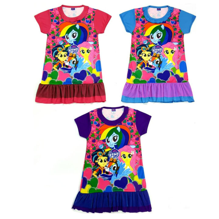 My Little Pony Kids Girl Dress Baju Kanak Perempuan 2Y 5Y Ready Stock Lazada