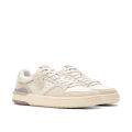 Clarks Mens Courtlite2 Lo Sneakers - Off White Suede. 