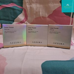 Azzura Loose Powder Fresh Look Double UV Protector 30gr BPOM/bedak tabur azura/bedak untuk kulit berminyak/loose powder oil control/pupur/weudak/bedak tabur glowing tahan lama/bedak full covered/bedak menyerap minyak di wajah