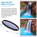 JJC 77mm ND Filter ND2-400 NDV Filter Variable Neutral Density Filter For Canon EF 24-70mm f4L/EF 16-35mm f4L/EF 24-105mm Lens,Nikon AF-S 24-70mm f2.8G/AF-S 16-35mm f4G Lens,Sigma 17-50mm f2.8 Lens,Tokina 11-16mm f2.8 Lens&More Lenes With 77mm Thread. 