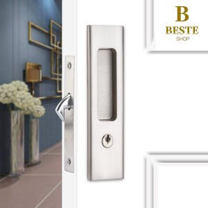Zinc Alloy Sliding Door Lock Latch Handle Set Bathroom Balcony Cabinet Door Accessory Fittings Single Hook Furniture Hardware