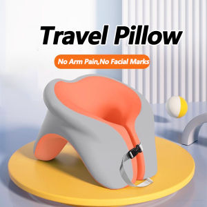 COMFY Neck Pillow Travel with HoodieNeck Support Pillow Travel Neck Pillow U Shape Memory Pillow Sleep Plane Car Rebound Pillows for Sleeping Soft Spine Cervical Healthcare Flight Hooded Hat Pillows连帽衫旅行枕