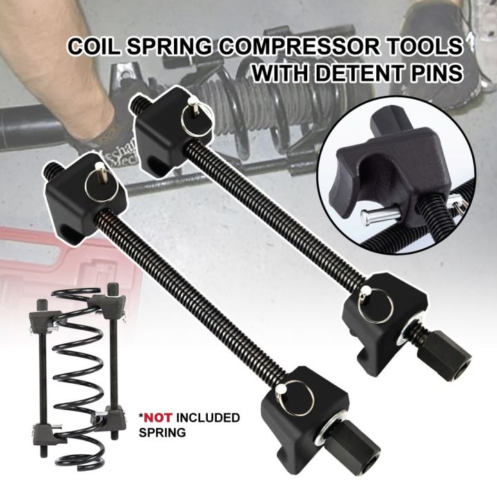 2pcs Coil Spring Compressor Tool Kit Heavy Duty Spring Pressure