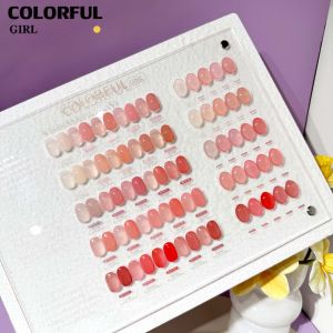【Ready to Ship】 COLORFUL GIRL New Syrup Gel – 25 Colors includes free color chart. Pink-tone *Ice Peach* shades — beautiful easy to apply not sheer with a natural skin-tone color chart included.