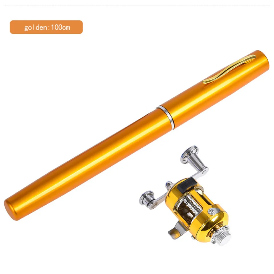 LO【Hot sale】Portable Pocket Telescopic Mini Fishing Pole Pen
