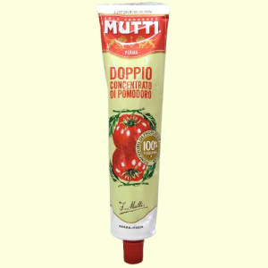 MUTTI + TUÝP LỚN 200g + SỐT CÀ CHUA ĐẬM ĐẶC 995% Doppio Concentrato Di Pomodoro