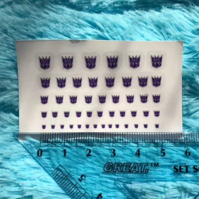 Transformable Robot Accessories - Transfer Sticker : Small Scale Autobot & Decepticon Logo / Emblem Symbol for NA Magic Square