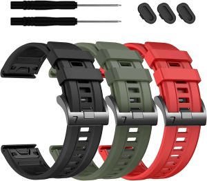 EZMVZKU 26mm Easyfit Straps for Garmin Fenix 8 AMOLED/8 Pro 51mm/7X/7XPro Sapphire Solar Watchands Replacement for Fenix 6X/6X Pro/5X/5X Plus/Enduro 3/2/Quatix 8/epix Pro/Descent Mk3i/Tactix 8 51mm