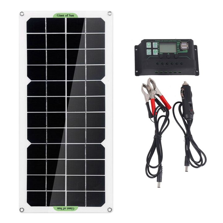 Q030W Solar Panel Car Van Boat Caravan Trickle Portable 12V Battery ...
