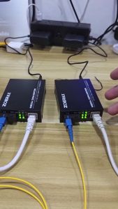 ZoeRax Gigabit Media Converter RJ45 to SC Fiber Optic Converter 1000Mbps Single Mode 20KM TX RX Pair
