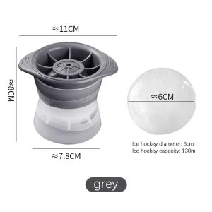 DuduMart Silicone Spherical Ice Cube Mould Whiskey Ice Ball Maker Round Ice Box Quick Freezer Ice maker Home ice hockey molds
