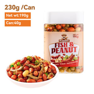 Mr.Squirrel Roasted Peanut & Fish Ready to Eat Nuts 190g Healthy Snacks