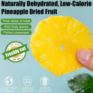 Slices Dried Fruit Low Calorie Pineapple Dried Slices Naturally Dehydrated Low-Calorie Pineapple Chips低卡路里菠萝片