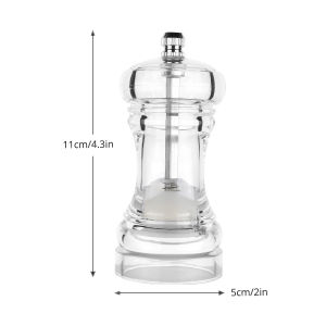 Konco Acrylic Pepper Spice Shaker Salt Pepper Mill Manual spice grinder Salt and Peppers Grinder Kitchen Gadget BBQ spice tools