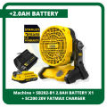 STANLEY Original SCF001-KR 20V Cordless Fan Portable (2Year Warranty) add Battery Pack _ Stanley Fan. 