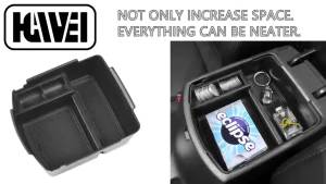 Center Console Tray Organizer for Kia Seltos 2020-2025 2026 Accessories Middle Armrest Insert Container ABS Secondary Storage Blue