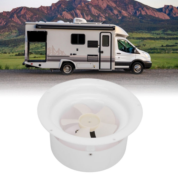 RecPro RV Solar Ventilation Fan – Solar Powered Ceiling Vent For RV, Camper, Marine, Shed, Trailer (Black)