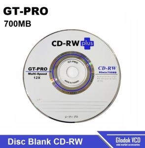 CD-RW Plus GT Pro Kapasitas 700 MB 80 Menit / CD Kosong Disc Blank / Compact Disc (CD) GT PRO CD-RW