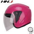 HNJ A4-002 Motorcycle Helmets Half Face for Women Clear Visor Motors Helmet with Men. 