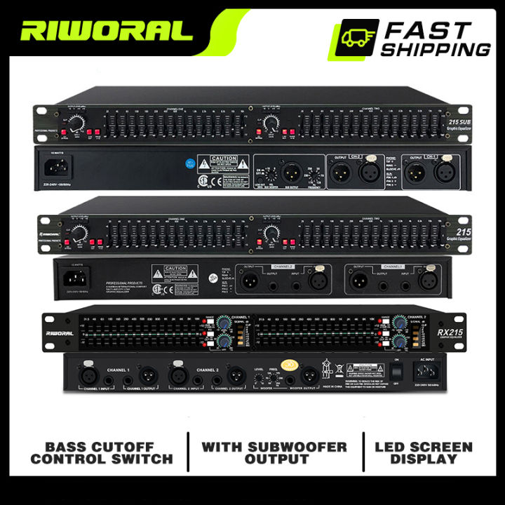 Equalizer for Amplifier Sound System with Subwoofer Out Original