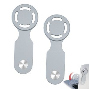 MINIFELE 262 Adjustable Angle Laptop Phone Holder Foldable Reusable ic Side Mount Stand Durable Slf-Adhesive ic Wireless Charging Extension Phone Stand For Magsafe