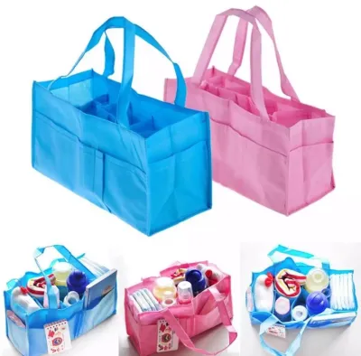 Practical Mother Handbag Baby Diaper Nappy Bag Milk Bottle Storage Organizer Great for outdoor activities and travel use