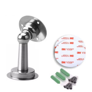 Stainless Magnetic Door Stopper Brushed Door Magnetic Suction Modern Style Indoor Anti-collision（Dual purpose）