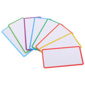 Magnetic White Board Labels Strips 24Pcs/Erasable Card Name Tags Refrigerator Magnets/Colored Strips Dry Erase Markers