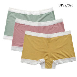 Sentexin 3/6 Pack Womens Middle Waist Panties Thin Boxers Underwear Soft Boyshorts Lingerie Intimate Underpants M-XL