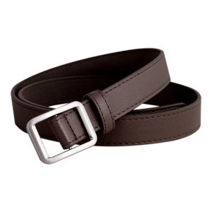 MENGLIANG Fashion Casual Vintage Trouser Dress Belts Non-Porous Buckle Waistband Thin Waist Strap Leather Belt