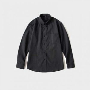 Kasual Kemeja Oxford Black