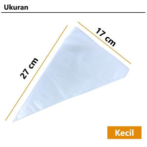 aiGooTan - PIPING BAG (ISI 10) - Plastik Pipping Segitiga Buttercream Kue Cake Dekorasi Murah Medan