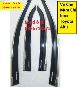 Vè Che Mưa Xe Toyota Altis 2026-2016 Mẫu Chỉ Inox Cao Cấp Đẹp Nhất Thị Trường