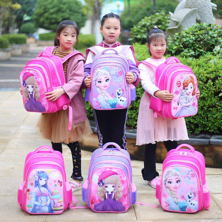 Primary school schoolbag new style princess sofia girl backpack