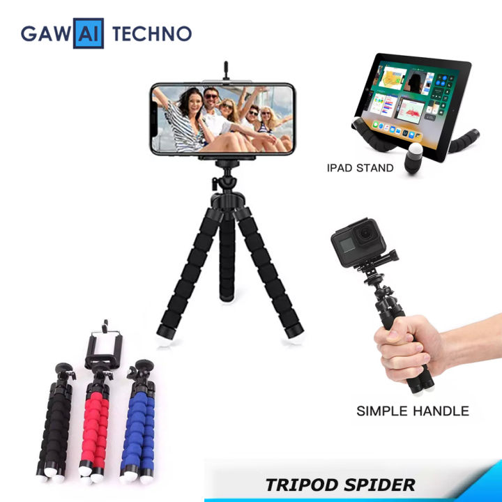 Tripod Spider Mini Medium Holder U Tripod Gurita Flexibel For HP Atau  Handphone Camera Tripod Mini Octopus Phone Stand Holder Lazada Indonesia