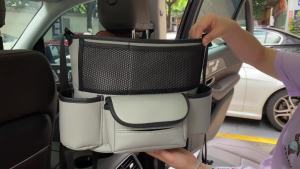 Kaly Nappa Leather Car Front Seat Middle Storage Bag Auto Center Console Tissue Organizer Stowing Tyding Can Isolation Block Package 9R3H1