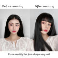 Synthetic Princess Bangs Hime Cut Bangs Hairstyles Clip In Bangs Hair for Women. 