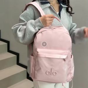 Simple Solid Nylon Daypack Six Earth Tone Choices Large Inner Storage Smooth Fabric Casual Travel Gym Backpack